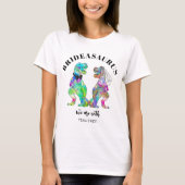 Dinosaur Wedding T Rex Brideasaurus T-shirt (Voorkant)