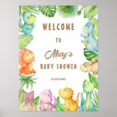 Dinosaur Welkom Poster (Voorkant)