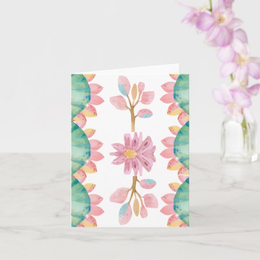 Dinosaur Wenskaart voor meisjes Kaart (Orchidee)