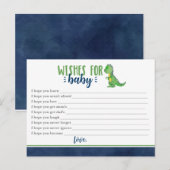 Dinosaur wenst Baby Briefkaart (Voorkant / Achterkant)