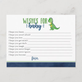 Dinosaur wenst Baby Briefkaart