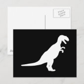 Dinosaur White Briefkaart (Voorkant / Achterkant)