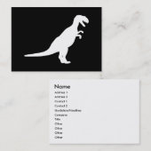 Dinosaur White Visitekaartje (Voorkant / Achterkant)