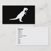Dinosaur White Visitekaartje (Voorkant / Achterkant)