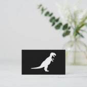 Dinosaur White Visitekaartje (Staand voorkant)