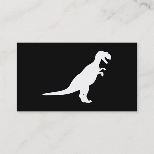 Dinosaur White Visitekaartje (Voorkant)