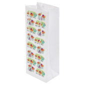 Dinosaur Wijn Cadeautas (Achterkant Gekanteld)