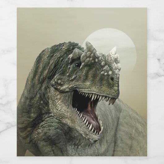 Dinosaur Wijnflesje Etiket (Enkel label)