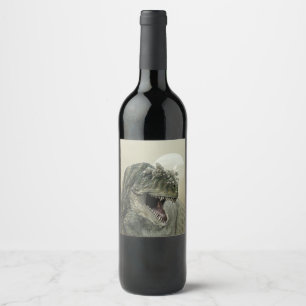 Dinosaur Wijnflesje Etiket