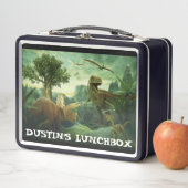 Dinosaur wilde graag een metalen lunch bellen als  (In situ)