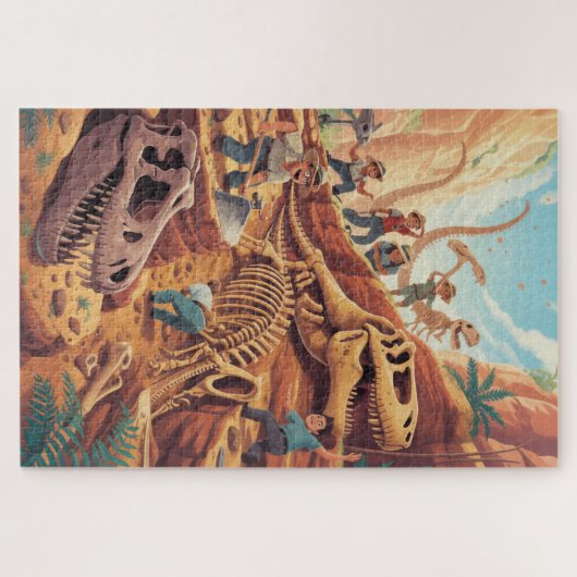 Dinosaur world discovery dig Puzzle Legpuzzel (Horizontaal)