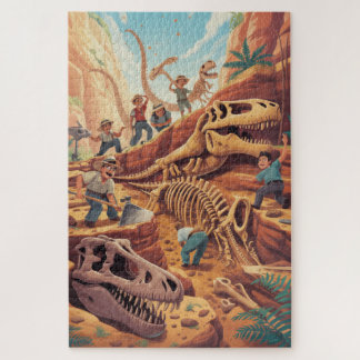 Dinosaur world discovery dig Puzzle Legpuzzel