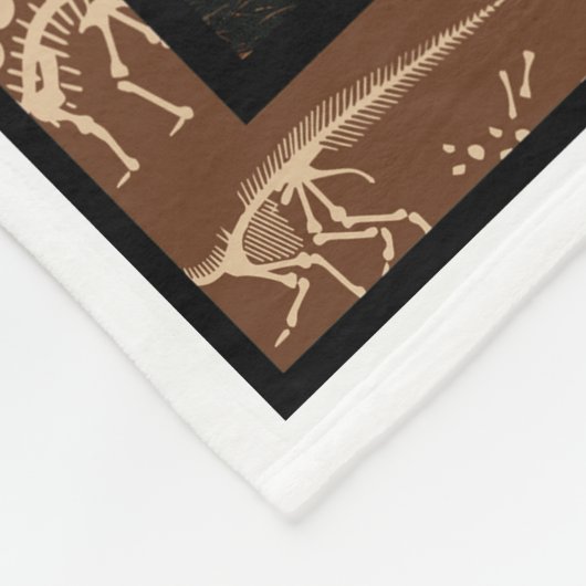 Dinosaur World Fleece Deken (Hoek)