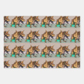 Dinosaur wrapping Paper - Abstracte Dino Gift Wrap (Voorkant 3)