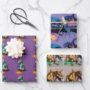 Dinosaur wrapping Paper - Abstracte Dino Gift Wrap