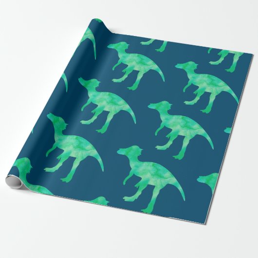 Dinosaur Wrapping Paper Gift Wrap Cadeaupapier (Uitgerold)