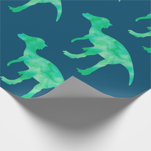 Dinosaur Wrapping Paper Gift Wrap Cadeaupapier (Hoek)