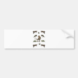 Dinosaur wrapppapier bumpersticker