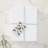 Dinosaur wrapppapier cadeaulabel (Met Touw)