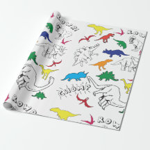 Dinosaur wrapppapier