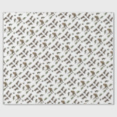 Dinosaur wrapppapier cadeaupapier (Vlak)