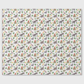 Dinosaur wrapppapier cadeaupapier (Vlak)