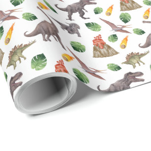 Dinosaur wrapppapier cadeaupapier