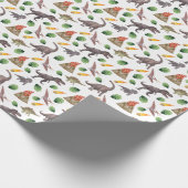 Dinosaur wrapppapier cadeaupapier (Hoek)