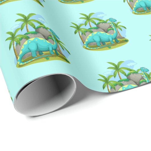 Dinosaur wrapppapier cadeaupapier (Rol Hoek)