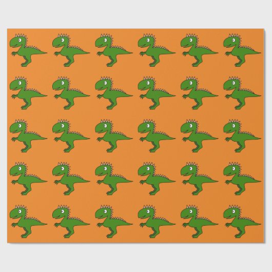 Dinosaur wrapppapier cadeaupapier (Vlak)