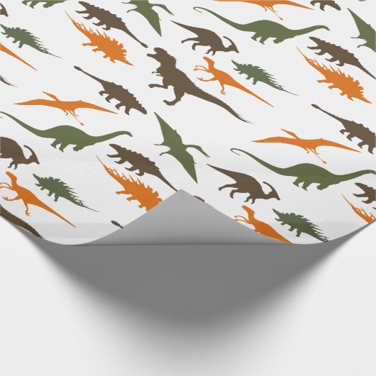 Dinosaur Wrapppapier Cadeaupapier (Hoek)