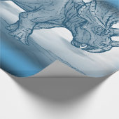 Dinosaur wrapppapier cadeaupapier (Hoek)