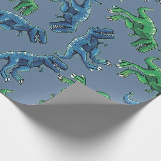 Dinosaur Wrapppapier Cadeaupapier (Hoek)