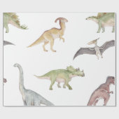 Dinosaur wrapppapier cadeaupapier (Vlak)
