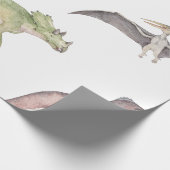 Dinosaur wrapppapier cadeaupapier (Hoek)
