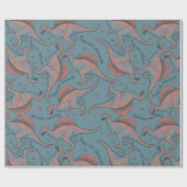 Dinosaur Wrapppapier Cadeaupapier (Vlak)