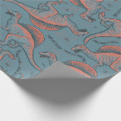 Dinosaur Wrapppapier Cadeaupapier (Hoek)