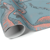 Dinosaur Wrapppapier Cadeaupapier (Rol Hoek)