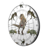 Dinosaur wrapppapier dartbord (Voorkant Rechts)