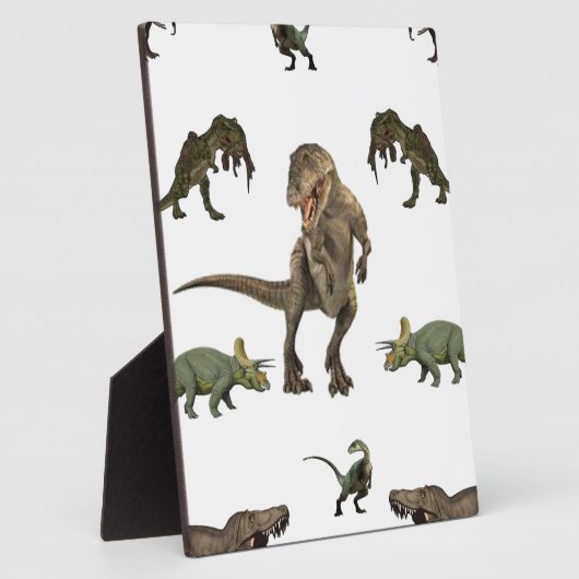 Dinosaur wrapppapier fotoplaat (Zijkant)