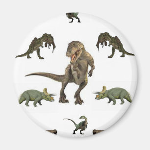 Dinosaur wrapppapier magneet