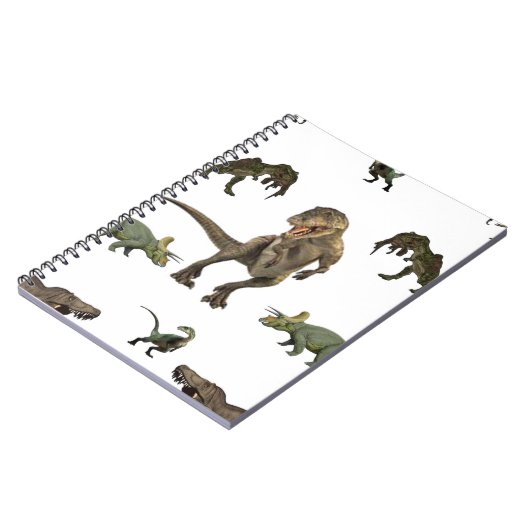 Dinosaur wrapppapier notitieboek (Linkerzijde)