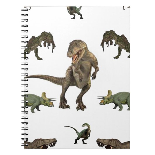 Dinosaur wrapppapier notitieboek (Voorkant)