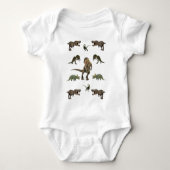 Dinosaur wrapppapier romper (Voorkant)