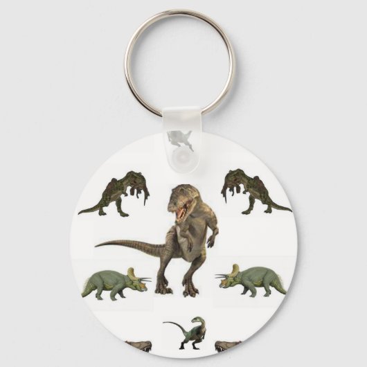 Dinosaur wrapppapier sleutelhanger (Voorkant)