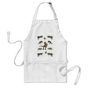 Dinosaur wrapppapier standaard schort