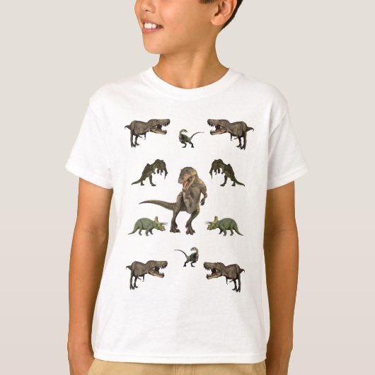 Dinosaur wrapppapier t-shirt (Voorkant)