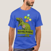 Dinosaur Wrong Park Grappige T-Rex T-shirt (Voorkant)