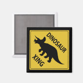 Dinosaur Xing Magneet (Voorkant / Achterkant)