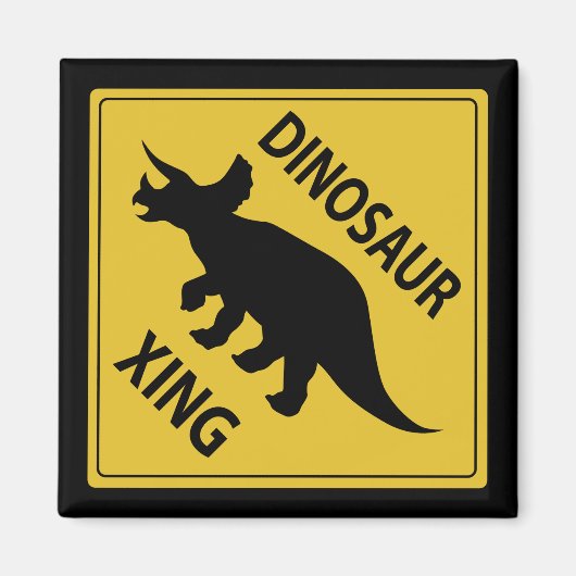 Dinosaur Xing Magneet (Voorkant)